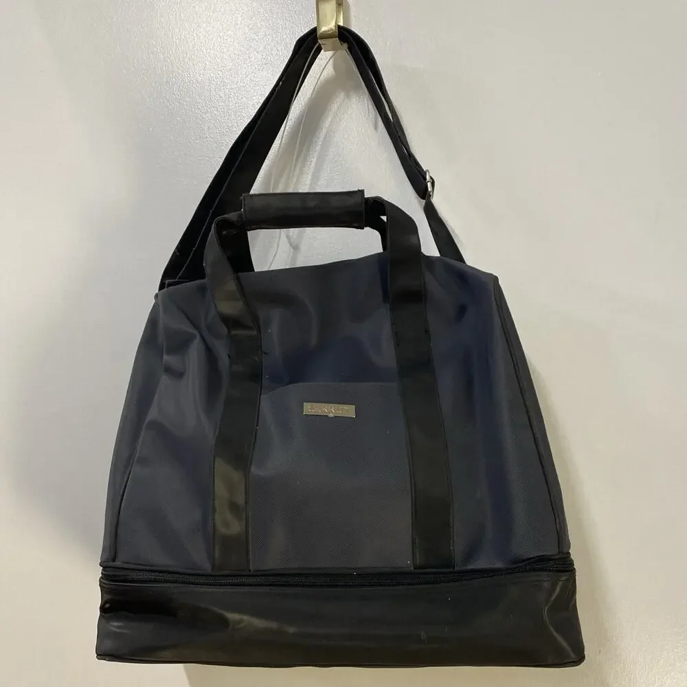 Cerruti Bag Computer Messenger Duffle Gym Canvas Nylon Water Proof Large Zip Up